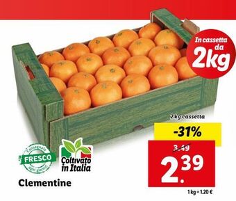 Lidl Clementine offerta