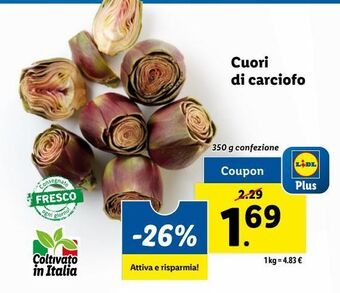 Lidl Cuori di carciofi offerta