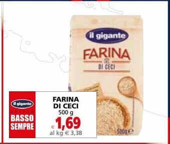Il Gigante Farina di ceci 500 g offerta