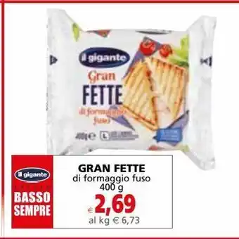 Gran fette di formaggio fuso 40 g