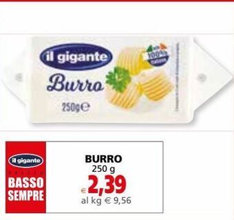 Il Gigante Burro 250 g offerta