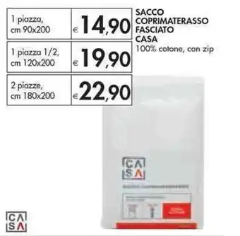Bennet Casa Sacco Coprimaterasso Fasciato 1 piazza, cm 90x200 offerta