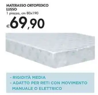 Bennet Materasso Ortopedico Lusso 1 piazza, cm 80x190 offerta