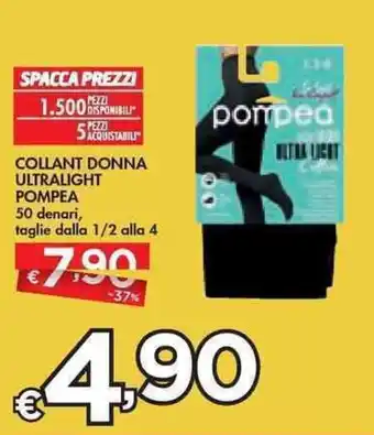 Pompea Collant Donna Ultralight 1/2 alla 4