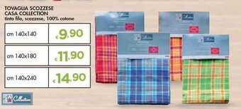 Bennet Casa Collection Tovaglia Scozzese cm 140x140 offerta