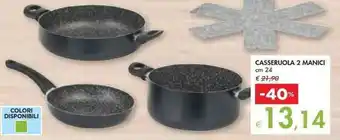 Casseruola 2 Manici cm 24
