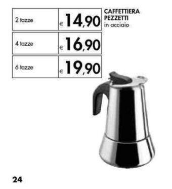 Bennet Caffettiera Pezzetti 2 tazze offerta