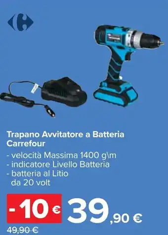 Carrefour Carrefour Trapano Avvitatore a Batteria offerta