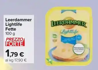 Carrefour Leerdammer Lightlife Fette 100 g offerta