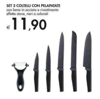 Set 5 Coltelli con Pelapatate