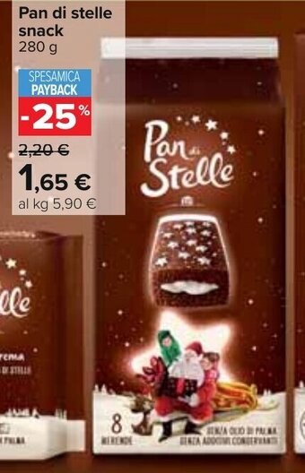Carrefour Pan di stelle snack 280 g offerta