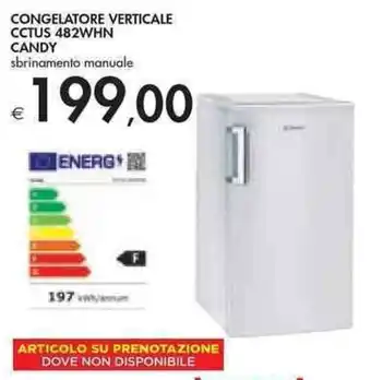 Bennet Candy Congelatore Verticale CCTUS 482WHN offerta