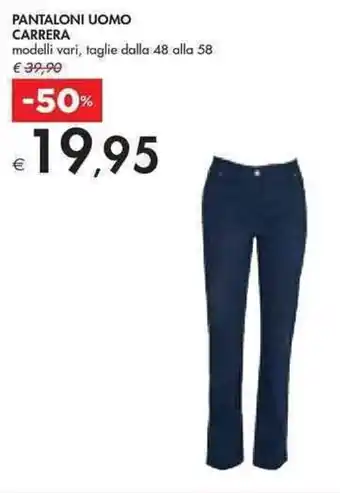 Bennet Carrera Pantaloni uomo, taglie dalla 48 alla 58 offerta