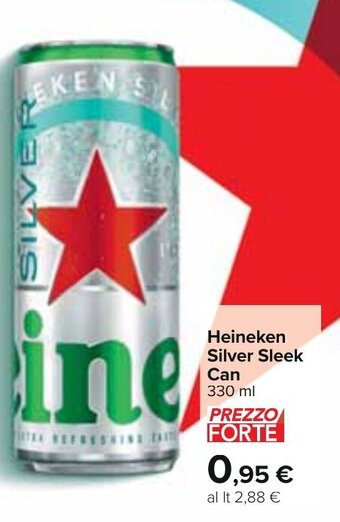 Carrefour Heineken Silver Sleek Can 330 ml offerta