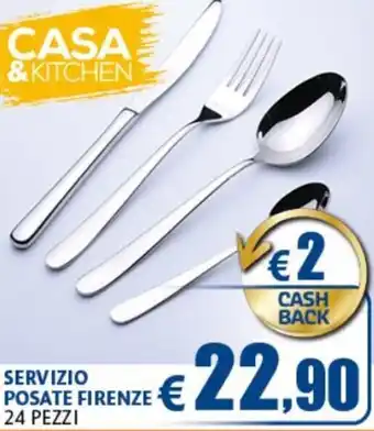 Casa&Kitchen Servizio Posate Firenze 24 pezzi