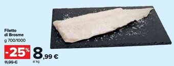Carrefour Market Filetto di Brosme g 700/1000 offerta