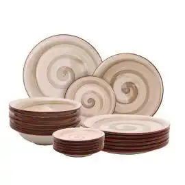 Franzy's Dimo servizio di piatti 18pz spirale tortora offerta