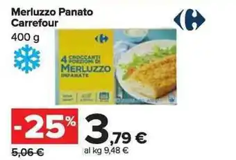 Carrefour Market Carrefour Merluzzo Panato 400 g offerta