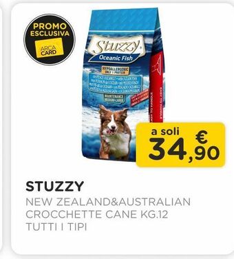 Arcaplanet Stuzzy/ new zealand&australian /crocchette cane kg.12 /tutti i tipi offerta