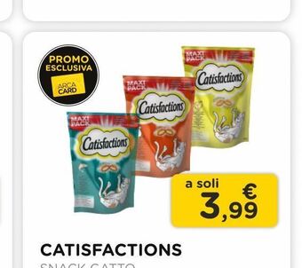 Catisfactions / snack gatto/ gr.180 /tutti i tipi