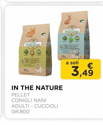 Arcaplanet In the nature /pellet / conigli nani / adulti - cuccioli / gr.800 offerta