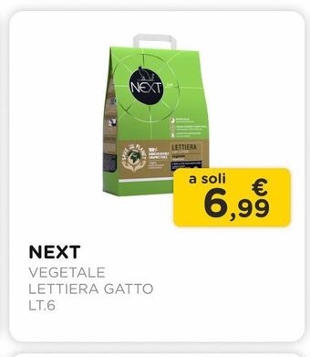 Arcaplanet Next / vegetale / lettiera gatto / lt.6 offerta