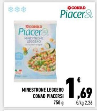 Conad Conad Piacersi Minestrone Leggero 750 g offerta