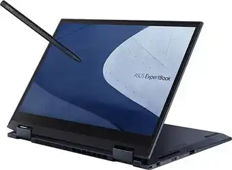 Amazon Asus expertbook b7 flip b7402fea#b09ny56dfw, notebook business 5g convertibile 360 in alluminio + touch pen, 14" wqxga ant... offerta