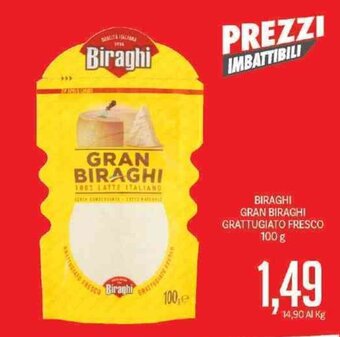 Supermercati Piccolo Biraghi Gran Biraghi Grattugiato Fresco 100 g offerta