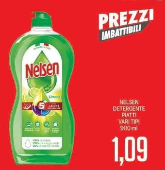Supermercati Piccolo Nelsen Detergente Piatti Vari Tipi 900 ml offerta