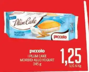 Supermercati Piccolo piccolo 1 Plum Cake Morbidi Allo Yogurt 245 g offerta
