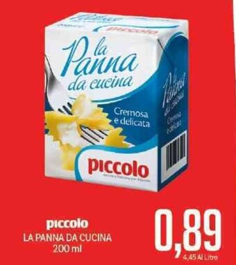 Supermercati Piccolo piccolo La Panna Da Cucina 200 ml offerta