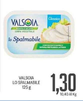 Supermercati Piccolo Valsoia lo Spalmabile 125 g offerta