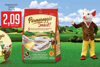Supermercati Piccolo Parmareggio Snack 20 g x 5 offerta