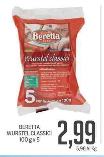 Supermercati Piccolo Beretta Wurstel Classici 100 g x 5 offerta
