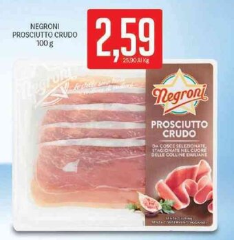 Supermercati Piccolo Negroni Prosciutto Crudo 100 g offerta