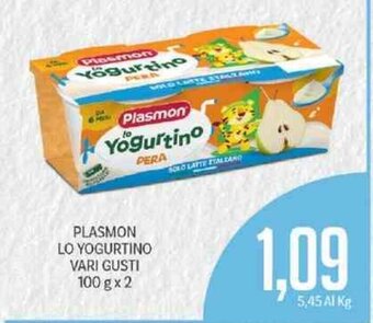 Supermercati Piccolo Plasmon Lo Yogurtino Vari Gusti 100 g x 2 offerta