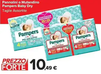 Carrefour Market Pampers Baby-dry Pannolini o Mutandino offerta