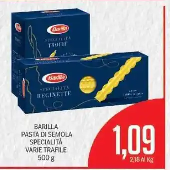 Supermercati Piccolo Barilla Pasta Di Semola Specialità Varie Trafile 500 g offerta