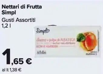 Carrefour Market Simpl Nettari di Frutta 1,2 l offerta