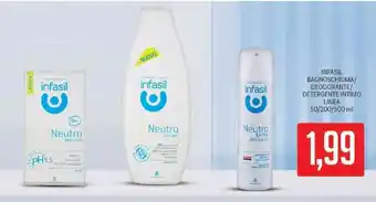 Supermercati Piccolo Infasil Bagnoschiuma/Deodorante / Detergente Intimo Linea 50/200 / 500 ml offerta