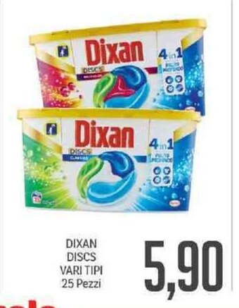 Supermercati Piccolo Dixan Discs Vari Tipi 25 Pezzi offerta