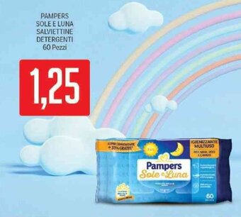 Supermercati Piccolo Pampers Sole E Luna Salviettine Detergenti 60 Pezzi offerta