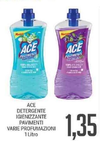 Supermercati Piccolo ACE Detergente Igienizzante Pavimenti Varie Profumazioni 1 LItro offerta