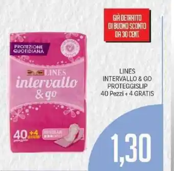 Supermercati Piccolo Lines Intervallo & Go Proteggi Splip 40 Pezzi Splip 40 Pezzi + 4 Gratis offerta