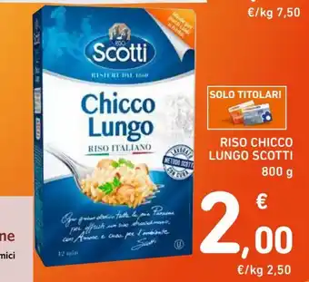 Spazio Conad Scotti Riso Chicco Lungo 800 g offerta