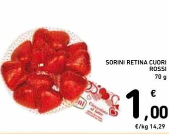 Sorini Retina Cuori Rossi 70 g