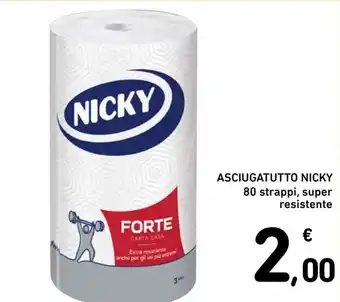 Spazio Conad Nicky Asciugatutto 80 strappi, super resistente offerta