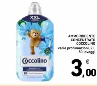 Spazio Conad Coccolino Ammorbidente Concentrato varie profumazioni 2 l, 80 lavaggi offerta