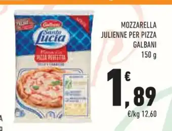 Conad Mozzarella Julienne Per Pizza Galbani 150 g offerta